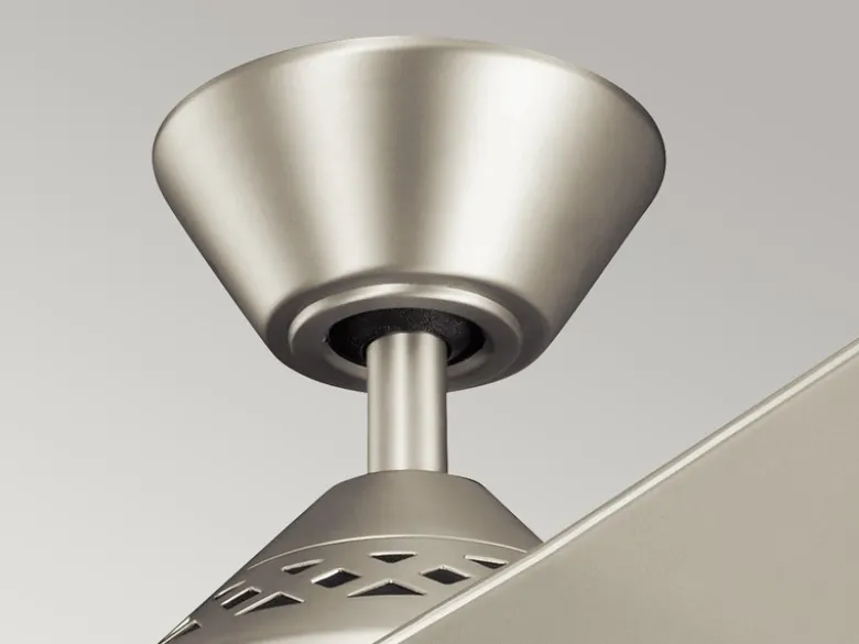 Deckenventilator JADE mit Licht und Fernbedienung, Silber matt, Ø 152cm