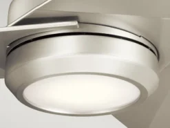 Deckenventilator JADE mit Licht und Fernbedienung, Silber matt, Ø 152cm