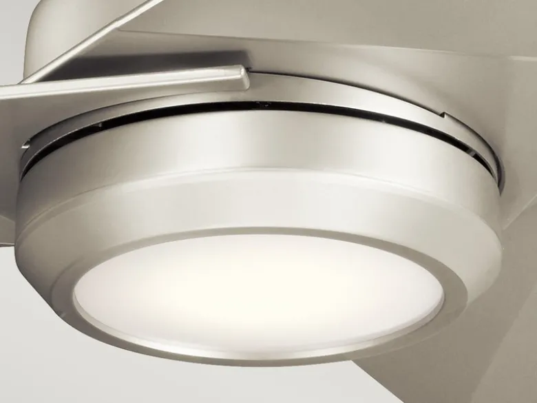 Deckenventilator JADE mit Licht und Fernbedienung, Silber matt, Ø 152cm