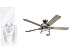 Deckenventilator mit Licht und Fernbedienung, Outdoor geeignet IP44, Ø 152cm