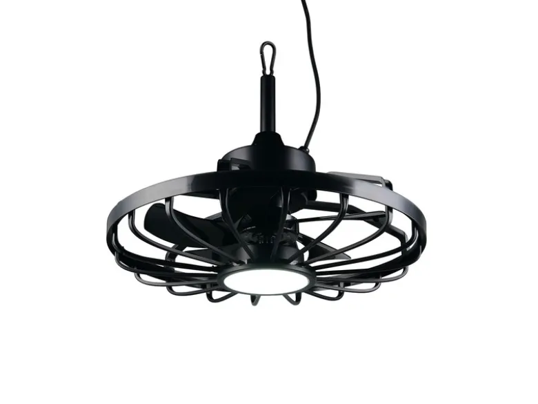 Deckenventilator OSLO mit Licht, Fernbedienung & Stecker Outdoor geeignet Ø 51cm