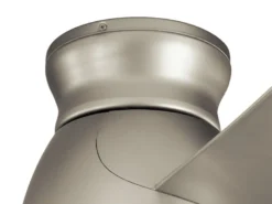 Deckenventilator Silber mit Licht, Outdoor geeignet IP44, Ø 152cm