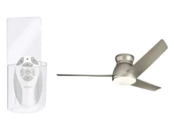 Deckenventilator Silber mit Licht, Outdoor geeignet IP44, Ø 152cm