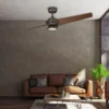 Deckenventilator XETY mit Licht und Fernbedienung, Bronzefarbig, Ø 142cm