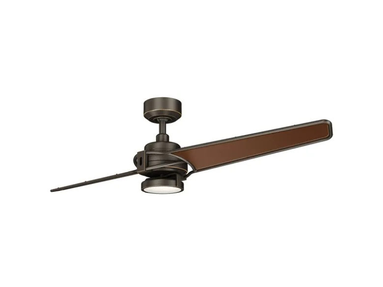 Deckenventilator XETY mit Licht und Fernbedienung, Bronzefarbig, Ø 142cm