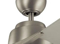 Deckenventilator ZEUS mit Licht und Fernbedienung, Silber, Ø 152cm