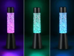 Deko LED RGB Tischleuchte MARTINI Batterie- oder USB betrieben, Höhe 33cm
