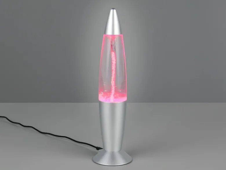 Deko LED RGB Tischleuchte mit Strudel Batterie- oder USB betrieben, Höhe 34,5cm
