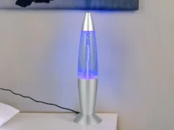 Deko LED RGB Tischleuchte mit Strudel Batterie- oder USB betrieben, Höhe 34,5cm