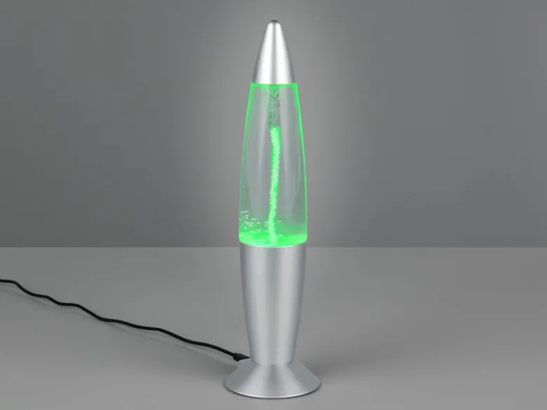 Deko LED RGB Tischleuchte mit Strudel Batterie- oder USB betrieben, Höhe 34,5cm