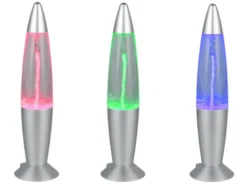 Deko LED RGB Tischleuchte mit Strudel Batterie- oder USB betrieben, Höhe 34,5cm