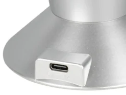 Deko LED RGB Tischleuchte mit Glitzer Batterie- oder USB betrieben, Höhe 34,5cm