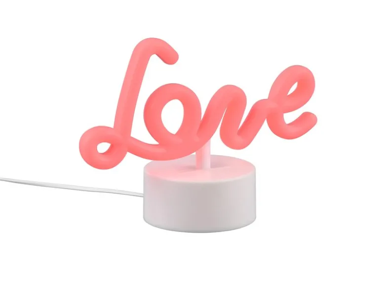 Deko LED Tischleuchte AMOR Batterie- oder USB betrieben, Höhe 14cm