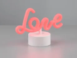 Deko LED Tischleuchte AMOR Batterie- oder USB betrieben, Höhe 14cm