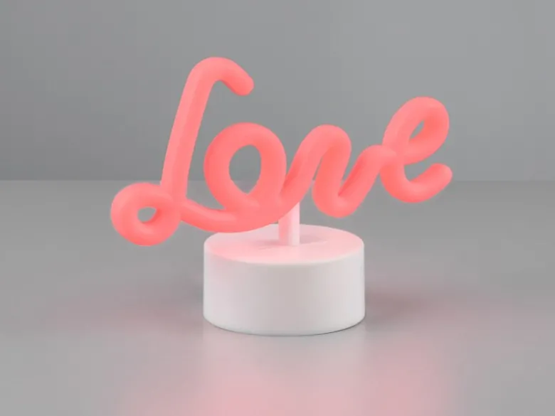 Deko LED Tischleuchte AMOR Batterie- oder USB betrieben, Höhe 14cm