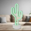 Deko LED Tischleuchte CACTUS Batterie- oder USB betrieben, Höhe 29cm