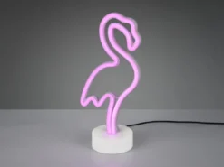 Deko LED Tischleuchte FLAMINGO Batterie- oder USB betrieben, Höhe 29cm