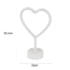 Deko LED Tischleuchte HEART Batterie- oder USB betrieben, Höhe 30cm