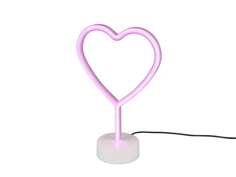 Deko LED Tischleuchte HEART Batterie- oder USB betrieben, Höhe 30cm