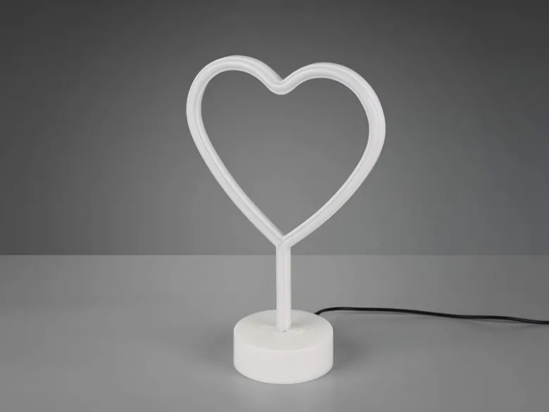 Deko LED Tischleuchte HEART Batterie- oder USB betrieben, Höhe 30cm