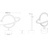 Deko LED Tischleuchte PLANET Batterie- oder USB betrieben, Höhe 25cm