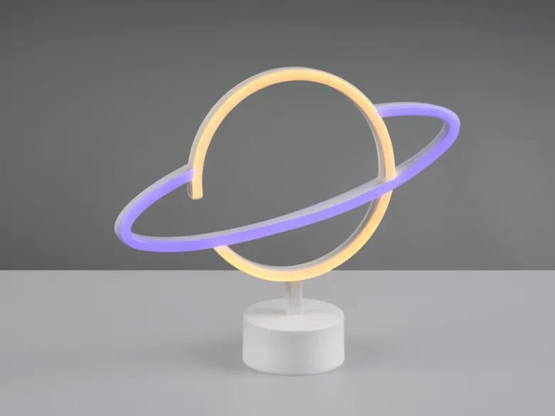 Deko LED Tischleuchte PLANET Batterie- oder USB betrieben, Höhe 25cm