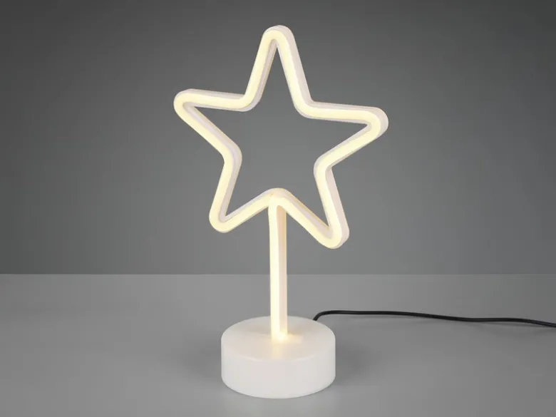 Deko LED Tischleuchte STAR Batterie- oder USB betrieben, Höhe 30cm
