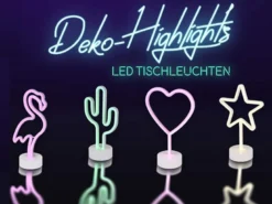 Deko LED Tischleuchte STAR Batterie- oder USB betrieben, Höhe 30cm