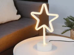 Deko LED Tischleuchte STAR Batterie- oder USB betrieben, Höhe 30cm