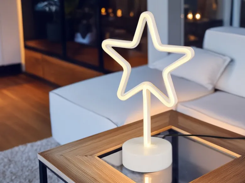 Deko LED Tischleuchte STAR Batterie- oder USB betrieben, Höhe 30cm