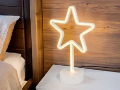 Deko LED Tischleuchte STAR Batterie- oder USB betrieben, Höhe 30cm