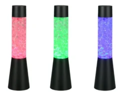 Deko RGB LED Tischleuchte Batterie- oder USB betrieben, Höhe 33cm