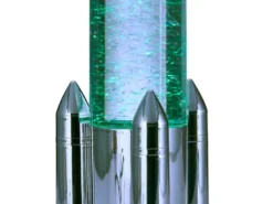 Deko RGB LED Tischleuchte Raketenlampe mit Glitzer per USB betrieben, Höhe 33cm