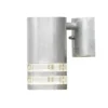 Design Außenwandleuchte MODENA Downlight, Höhe 15,5cm, Silber