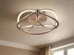 Designer LED Deckenleuchte CHARIVARI Messing matt, Ø 41cm