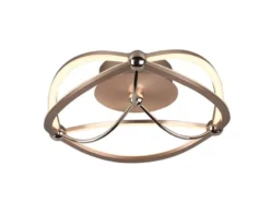 Designer LED Deckenleuchte CHARIVARI Messing matt, Ø 41cm