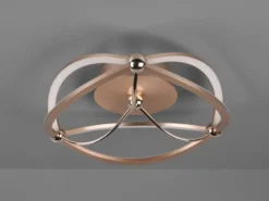 Designer LED Deckenleuchte CHARIVARI Messing matt, Ø 41cm