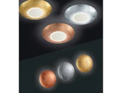 Design LED Deckenleuchte CHIROS mit Blattgold Ø 32cm