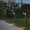 Design Wegeleuchte MODENA aus Aluminium, Downlight Höhe 70cm, Schwarz