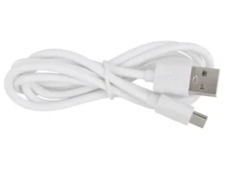 Dimmbare Akku Tischleuchte SARIMA per USB aufladbar, Silber, Höhe 31cm
