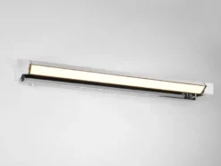 Dimmbare LED Bad Spiegelleuchte FABRIZIO schwenkbar, Chrom Breite 80cm
