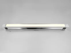 Dimmbare LED Bad Spiegelleuchte FABRIZIO schwenkbar, Chrom Breite 80cm