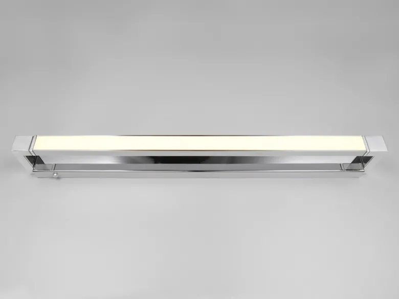 Dimmbare LED Bad Spiegelleuchte FABRIZIO schwenkbar, Chrom Breite 80cm