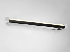 Dimmbare LED Bad Spiegelleuchte FABRIZIO schwenkbar, Chrom Breite 80cm
