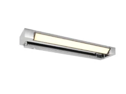 Dimmbare LED Bad Spiegelleuchte FABRIZIO schwenkbar, Chrom Breite 50cm