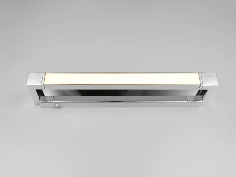 Dimmbare LED Bad Spiegelleuchte FABRIZIO schwenkbar, Chrom Breite 50cm
