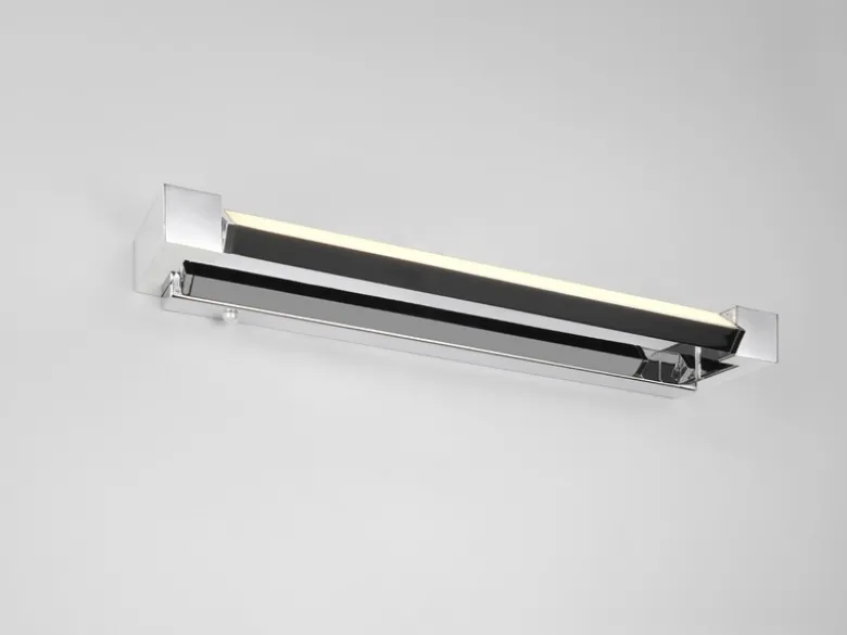 Dimmbare LED Bad Spiegelleuchte FABRIZIO schwenkbar, Chrom Breite 50cm