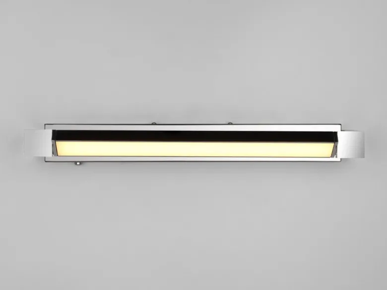 Dimmbare LED Bad Spiegelleuchte FABRIZIO schwenkbar, Chrom Breite 50cm