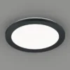 Dimmbare LED Deckenleuchte CAMILLUS flache Badezimmerlampe Ø26cm schwarz IP44