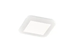 Dimmbare LED Deckenleuchte CAMILLUS flache Badezimmerlampe 17x17cm Weiß IP44